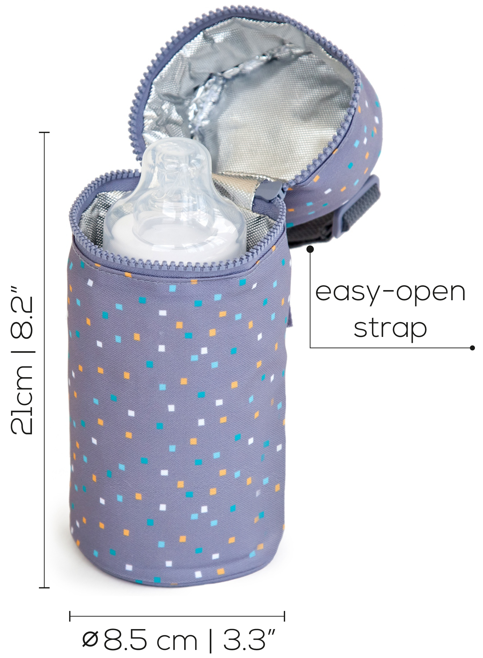 Kenley Insulated Baby Bottle Bag Warmer Cooler Travel Carrier Milk