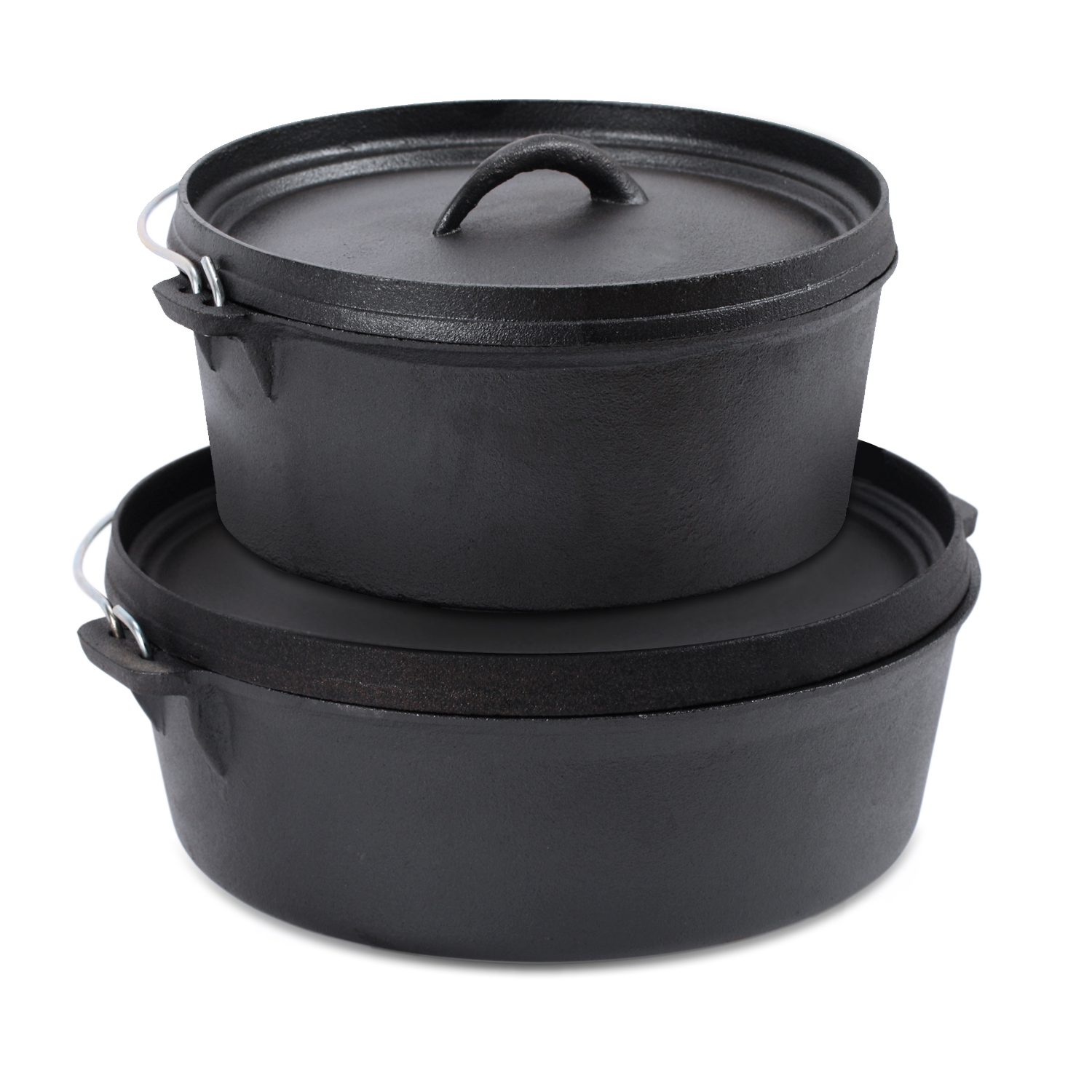 Kenley Cast Iron Dutch Oven Preseasoned Camping Cooking Stock Pot 4.5Q / 6Q eBay