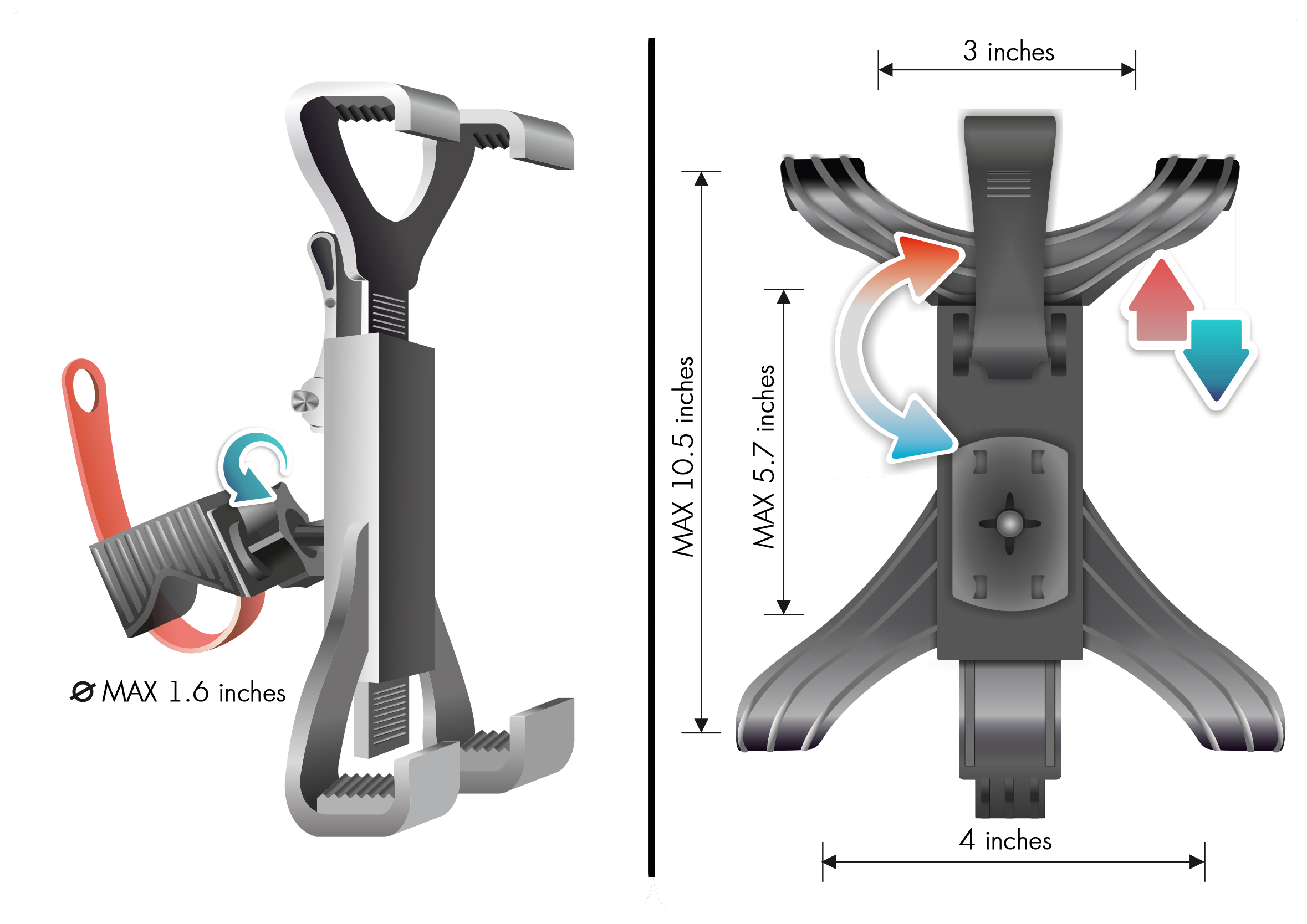 Lavolta Universal Tablet IPad Holder Mount Stand Treadmill Bike   Ls I033 5 