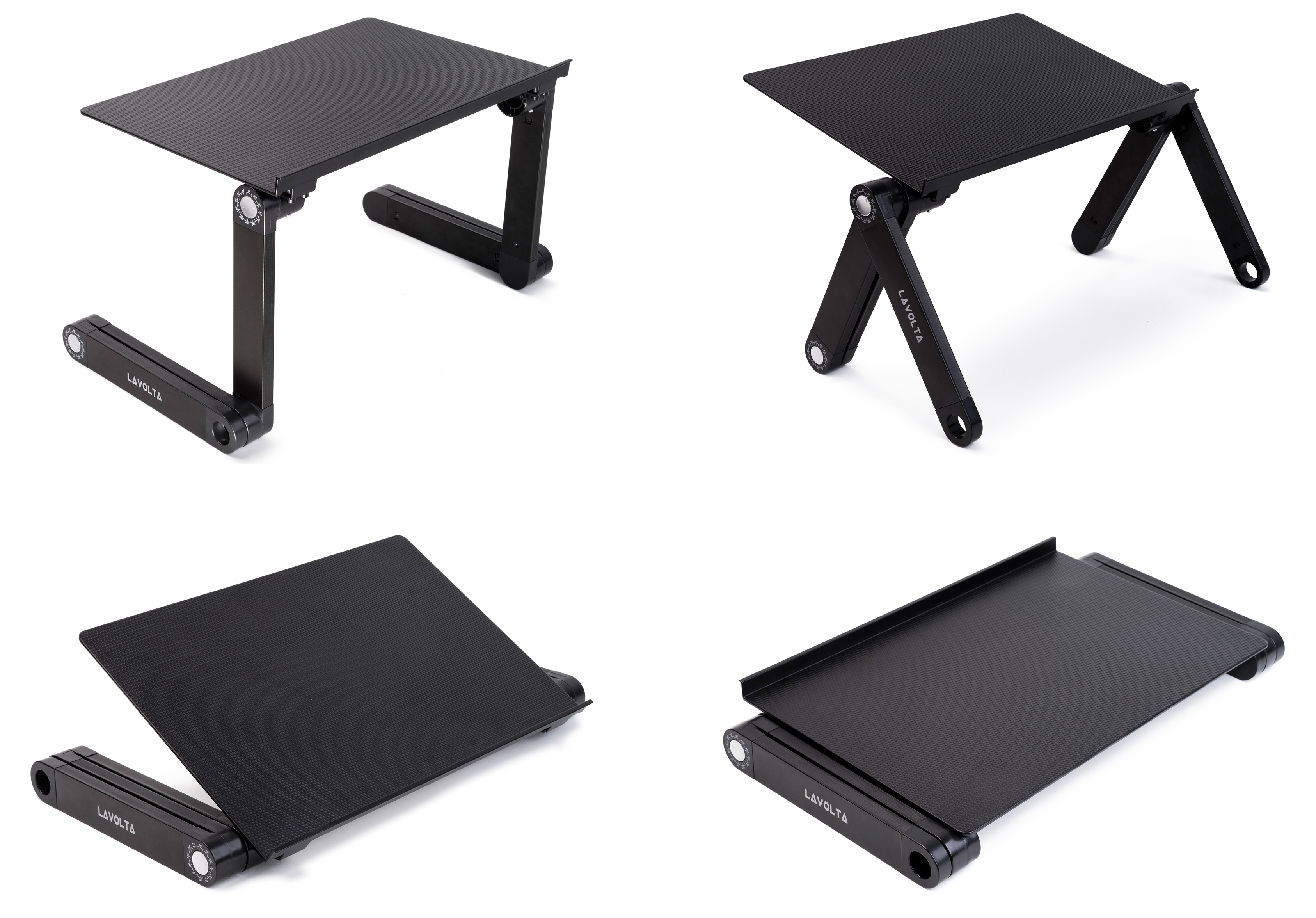 Lavolta Folding Laptop Table Desk Tray Stand with Adjustable Auto