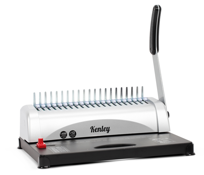 Kenley Paper Punch Binder Binding Machine 450 Sheets with Starter